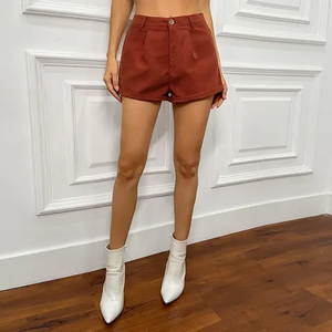 กางเกงกีฬาขาสั้นผ้าสแปนเด็กซ์เอวสูงสำหรับผู้หญิงมีโลโก้ออกแบบได้ตามต้องการลวดลายของนักขี่จักรยานผ้าสแปนเด็กซ์สำหรับเล่นโยคะฤดูร้อน - Product Image 2