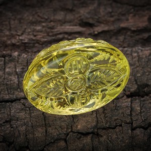 Quartz citron de haute qualité fait à la main moghol sculpté ovale coupe pierre précieuse jaune en vrac naturelle pour l'utilisation de bijoux 100 pièces produit en vrac - Product Image 3