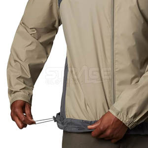 Chaqueta de Lluvia de Invierno con Capucha para Hombre, de Lona y Nailon, con Cremallera, Transpirable, Ecológica, de Marca Privada, Informal, Venta Directa de Fábrica - Product Image 4