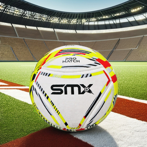 Ballons de football personnalisés professionnels en nylon thermocollé, taille 5, avec logo en butyl, écologiques, durables, conformes aux normes officielles des matchs - Product Image 1