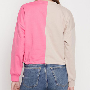 Jersey de mujer de manga larga con precio al por mayor, sudadera de mujer con cuello redondo, sudaderas de algodón a la venta - Product Image 3