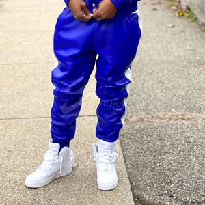 Cómodo cremallera a granel cantidad hombres chándales de cuero ligero correr desgaste chándales de cuero para hombres - Product Image 3