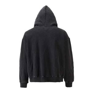 Vente en gros de sweats à capuche avec fermeture éclair pour hommes de couleur unie d'hiver de toutes tailles mode décontractée de haute qualité 100% sweats à capuche en coton sweats basiques - Product Image 4