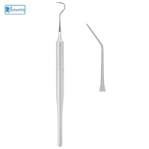 Explorador Dental 6flowers de Acero Inoxidable, Instrumento Manual Clase I, Color Plateado - Product Image 1