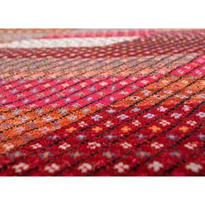 Alfombras Manchaha a Rayas Tejidas a Mano con Lana y Seda de Bambú Rojas y Naranjas para Uso Doméstico LES-1765 - Product Image 3