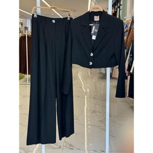Conjuntos de Traje Clásico para Mujer Garry Palazzo 9933, Elegante Traje de Pantalón para Mujer - Product Image 1