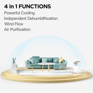Aire Acondicionado Portátil de 9000 BTU con Control por Aplicación WiFi Inteligente, 3 en 1: Ventilador, Deshumidificador, R290, Temporizador de 24h, Función Follow Me, para Habitaciones de hasta 33m2 - Product Image 6