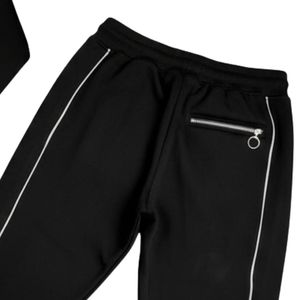 Conjunto Deportivo Negro para Hombre, Sudadera con Cierre y Pantalones Jogger, Ropa Deportiva de Entrenamiento Atlético Unisex - Product Image 6