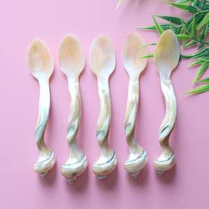 ช้อนแม่ของคาเวียร์มุกหรูหราดีไซน์หรูหราสำหรับการรับประทานอาหารที่ดีและของขวัญที่ปรับแต่งได้เชื่อมต่อโดยตรงจากผู้ผลิต - Product Image 3