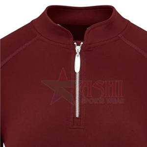 Sweat-shirt d'équitation pour femmes en marque privée, tissu en polyester et élasthanne, extensible, imperméable, coupe-vent, vêtements de sport professionnels - Product Image 3