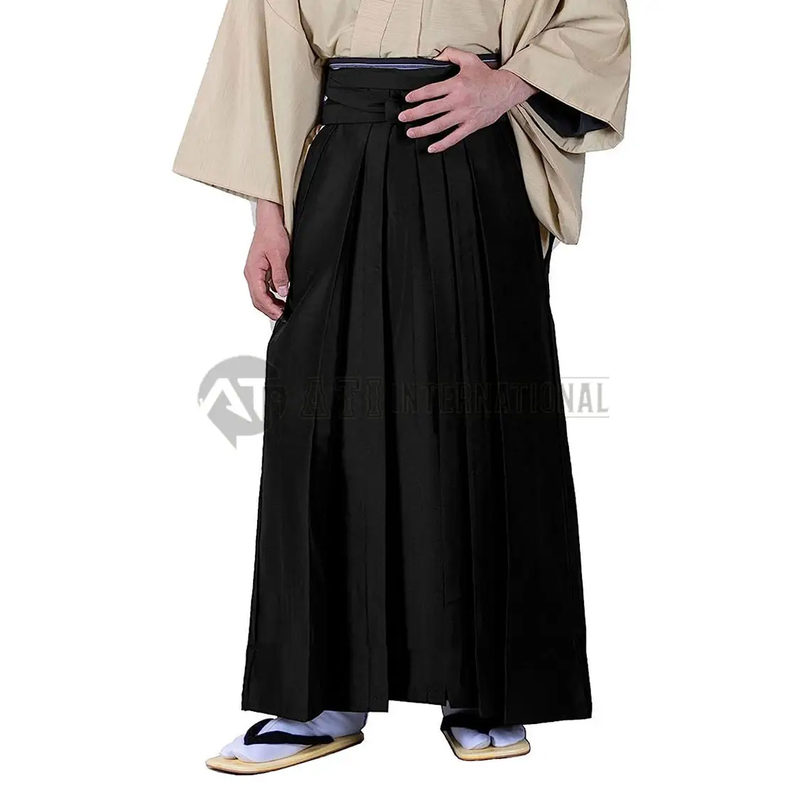 Erkekler için Hakama pantolon, Kimono ve Iaido üniforma programı özel pantolon erkek Kendo Hakama dövüş sanatları giymek