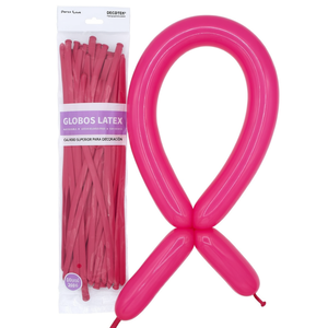 Palloncini in lattice Party Love 260S fucsia, confezione da 50 pezzi per decorazioni - Product Image 2