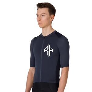 Nuevas camisetas de ciclismo con estampado de cremallera completa para hombre, de poliéster 100% Material, logotipo personalizado de alta calidad Premium para hombre - Product Image 4