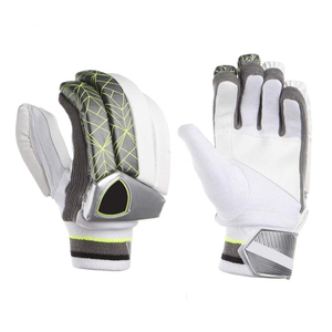 SportsGear New Design Plain Solid Color <b>Cricket</b> Batting Gloves Customized Logo Printing Made of Leather - Product Image 3