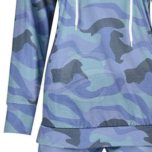 La mejor calidad profesional mujer moda mujer Sudadera con capucha conjuntos cortos logotipo personalizado mujeres Sudadera con capucha conjuntos cortos - Product Image 5