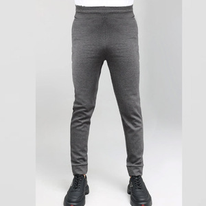 Slim fit hombres en blanco Jogger pantalones logotipo personalizado gris oscuro hombres pista Jogger personalizado hombres slimfit jogging pantalón bajo moq gimnasio chándal pantalón - Product Image 1