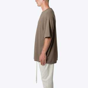 Camiseta de gran tamaño con hombros caídos Vintage de alta calidad, ropa de calle 100% de algodón para hombre, Camiseta estampada de manga corta personalizada 2025 - Product Image 5