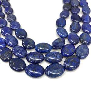 100% naturel Lapis Lazuli lisse ovale coupe précieuse Cabochon pierres précieuses pour la fabrication de bijoux utilisation à des prix abordables vente en vrac OEM - Product Image 3