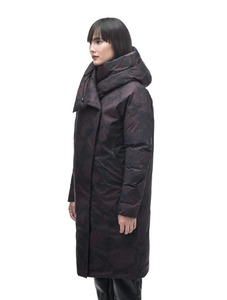 Parka de invierno acolchada de gran tamaño con eje con capucha transpirable de punto de alta calidad para mujer con sombrero desmontable - Product Image 3