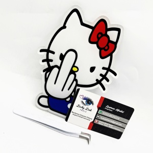 อุปกรณ์ต่อขนตา Lucky Lash Tools ยอดขายอันดับต้นๆ แผ่นอะคริลิคสำหรับวางขนตา รูปทรงคิตตี้สุดน่ารัก ทันสมัย สำหรับต่อขนตา แผ่นวางขนตาแบบยั่งยืน - Product Image 3