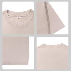 100% algodón suelto ajuste personalizado Vintage camisetas de gran tamaño personalizado hombres ropa ácido lavado camiseta para hombres - Product Image 3