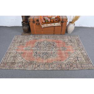 Alfombra Vintage, Alfombra Turca de 0.3x6.1 pies, Alfombra Oriental Roja de Lana - Product Image 3