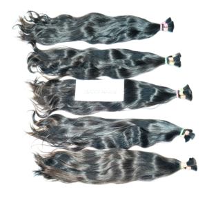 Vendedores mayoristas de cabello crudo vietnamita alineado con cutícula de un donante 100%, extensiones de cabello a granel sin enredos - Product Image 1