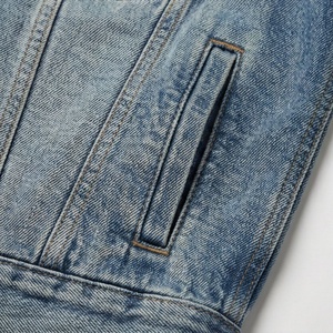 Veste en jean pour femme époustouflante, boutonnée sur le devant, coupe ajustée, taille ajustable, look simple et élégant, mode quotidienne, tendance moderne de la rue - Product Image 5