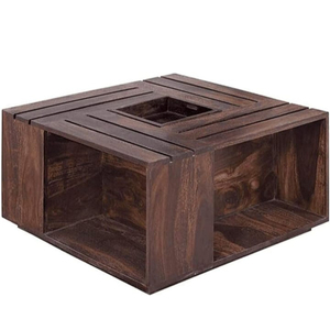 Table basse en bois au design moderne avec finition noyer pour la chambre à coucher, le salon, le bureau à domicile et le thé. - Product Image 5