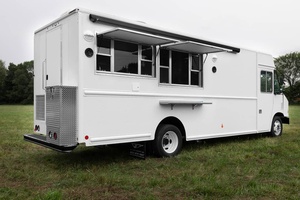 Remolque de fibra de vidrio para camión de comida F59 de 20 pies con dos ventanas de servicio y roll-out para aperitivos perritos calientes dulces chips barbacoa - Product Image 4