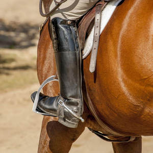 Horse Riding Stirrups Metal <b>Hose</b> Saddle Stirrups Non Slip <b>Rubber</b> Pads Equestrian Safety Stirrups Knee Ankle Support Shock - Product Image 5