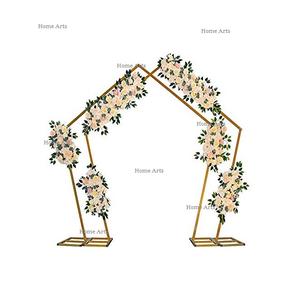 ฉากหลังเหล็กสีทองดีไซน์สวยที่สุดฉากหลังทรงหกเหลี่ยมปรับขนาดได้ตามศิลปะในบ้าน - Product Image 4