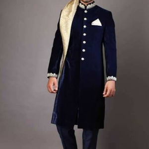TRENDY & BEAUTIFUL SHERWANI DRESS for MEN WITH DECENT ZARDOZI Embroidery for Party-WEAR/WEDDING Dress @ 2022 - Product Image 1