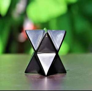 Wholesale Black Tourmaline <b>Crystal</b> <b>Craft</b> Merkaba Star Natural Gemstone <b>For</b> Healing Meditation Chakra Energy Sacred Geometry - Product Image 2