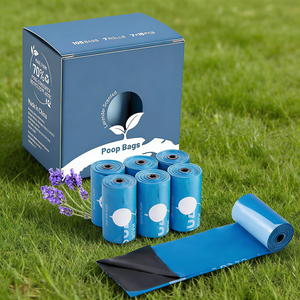 Sacs à déjections canines biodégradables et compostables en amidon PSM avec logo personnalisé pour la vente en gros 2026 - Product Image 1