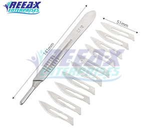 Reeax 10ชิ้นเครื่องมือผ่าตัดพื้นฐานแพคเกจพิเศษ b.p ด้ามจับใบมีดตัด - Product Image 2