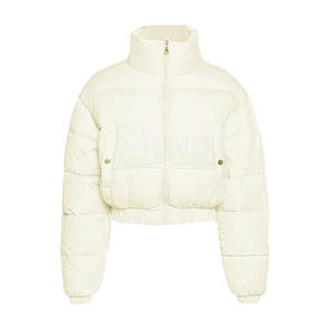 Chaqueta Burbuja para Mujer, Talla Personalizada, con Piel de Oveja, Tejido de Punto Liso Teñido, Material de Nailon/Poliéster, Servicio OEM y Venta al Por Mayor - Product Image 1