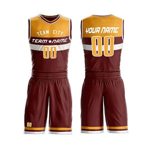 Vente en gros de maillots de basket-ball personnalisés à séchage rapide pour hommes, ensembles grande taille en polyester respirant à sublimation - Product Image 1
