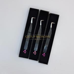 Pestañas de Fibra de 10 mm GETUP BROSONS IMPEX, Acero Inoxidable, Recubrimiento en Polvo de Color Negro Liso, Diseño con Recorte de Corazón de Diablo, Antiestáticas - Product Image 6