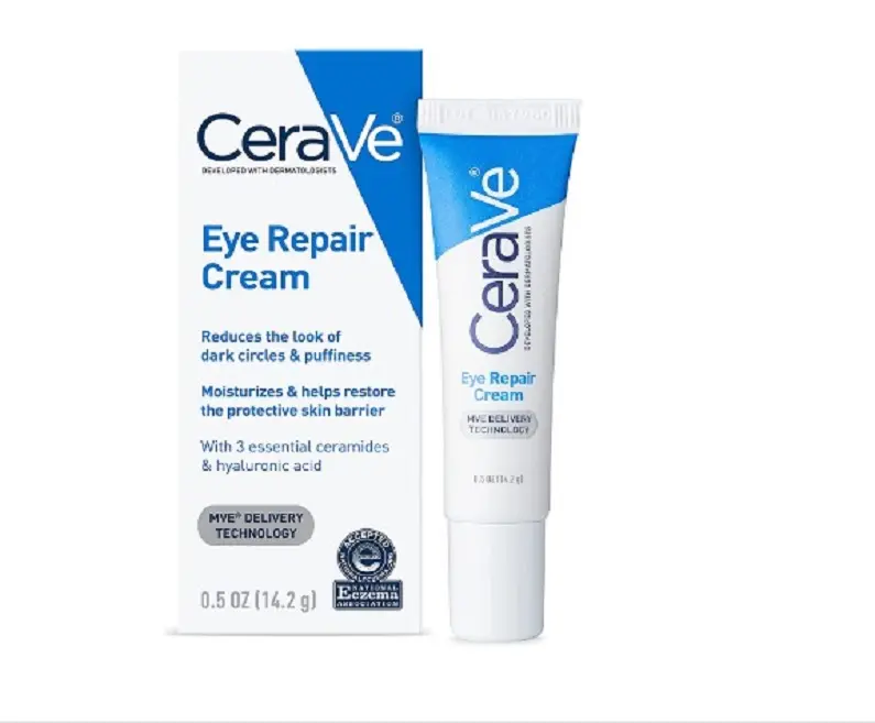 CeraVe Eye Repair Cream | Under Eye Cream for Dark Circles and Puffiness | Suitable for Delicate Skin Under Eye Area |
