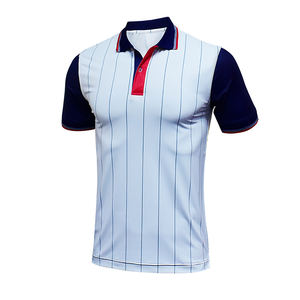 T-shirt en jersey 100 % coton de luxe pour homme, logo brodé, bouton, uni, séchage rapide, design ODM, décontracté - Product Image 5