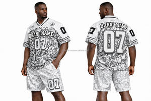 Maillot de football américain personnalisé léger, respirant, à manches courtes, anti-humidité, nouveau design, vêtements de sport en gros - Product Image 3