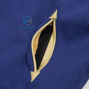 Veste universitaire en cuir sur mesure de haute qualité, nouvelle collection 2025, style High Street, design patchwork baseball et bomber - Product Image 4