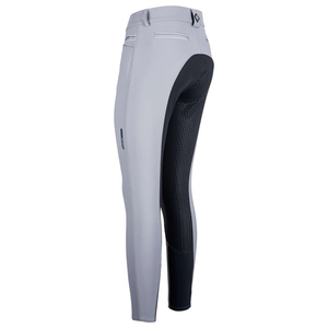 Conjunto completo de pantalones de silicona de alta elasticidad para mujer, pantalones ecuestres con logotipo personalizado, mallas para montar a caballo, ropa lista para enviar - Product Image 1