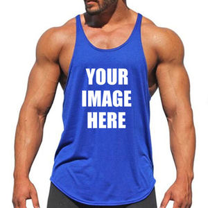Gym Active Wear Mens Fitness Deportes Singlets Tank Tops - Product Image 1