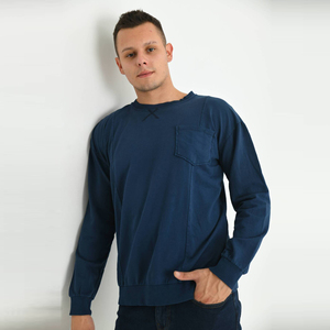 Sweat-shirt pour homme de marque de créateur, en coton mélangé, molleton, surdimensionné, ample, épaules tombantes, décontracté, pull, OEM, étiquette privée - Product Image 5