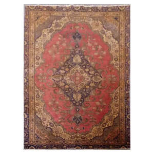พรมเปอร์เซียแท้แบบที่หายาก ขนาด 9'1 x 5'8 - Product Image 1