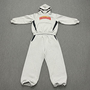 Chándales Deportivos Personalizados al por Mayor para Hombre, Ropa Deportiva Urbana, Estampado Sólido, Poliéster/Algodón, Corte Regular, MOQ Bajo - Product Image 4