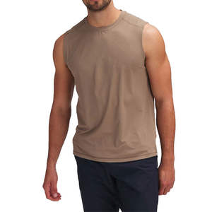 Wholesale <b>Gym</b> Tank Top <b>Men</b> Casual Summer <b>Vest</b> Style Sportswear Lightweight Cut Crew Neck Tank Tops for <b>Men</b> - Product Image 1
