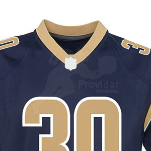 100% poliéster hecho buen Material hombres fútbol americano Jersey alta calidad manga corta secado rápido - Product Image 4